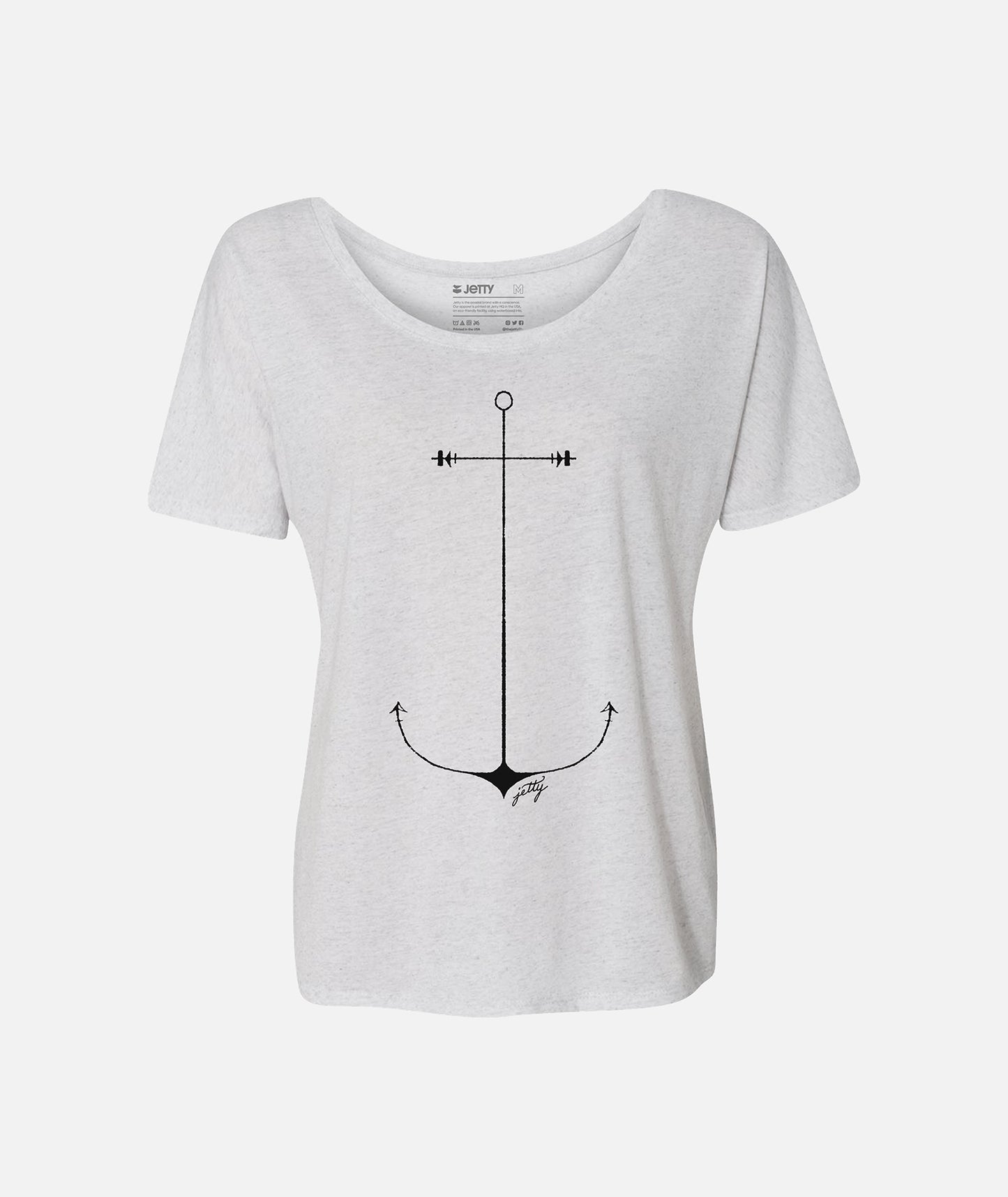 Anker-T-Shirt – Weiß
