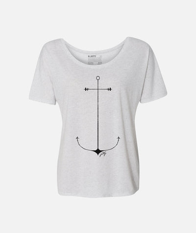 Anker-T-Shirt – Weiß